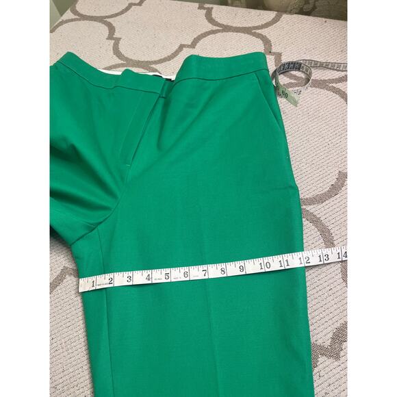 Ann Taylor The ANKLE High Rise cuffed green pants, size 14 - Picture 9 of 12